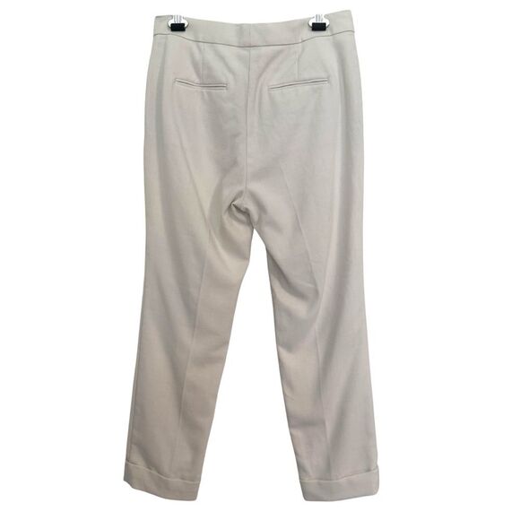 Ann Taylor Womens Size 4P Straight Ankle Ivory Dress Pants Trousers - Picture 6 of 9